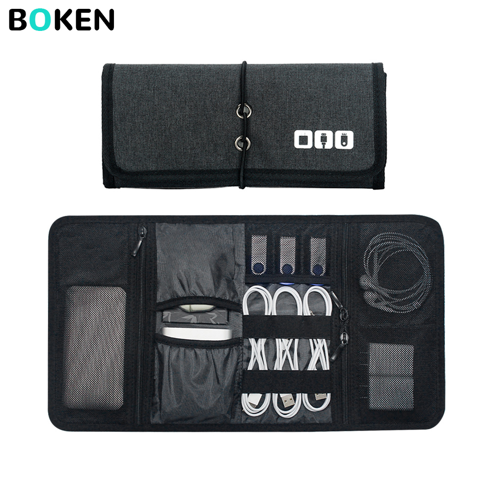 Office Technician - Tech-Organizer-Tasche Kabelaufbewahrung Reise-Elektronikzubehör-Beutel für Ladegerät Powerbank