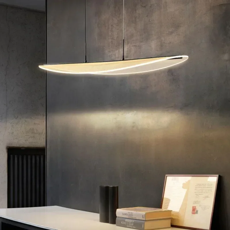 Office Technician - Moderne lange Kurve LED Pendelleuchte Teestube