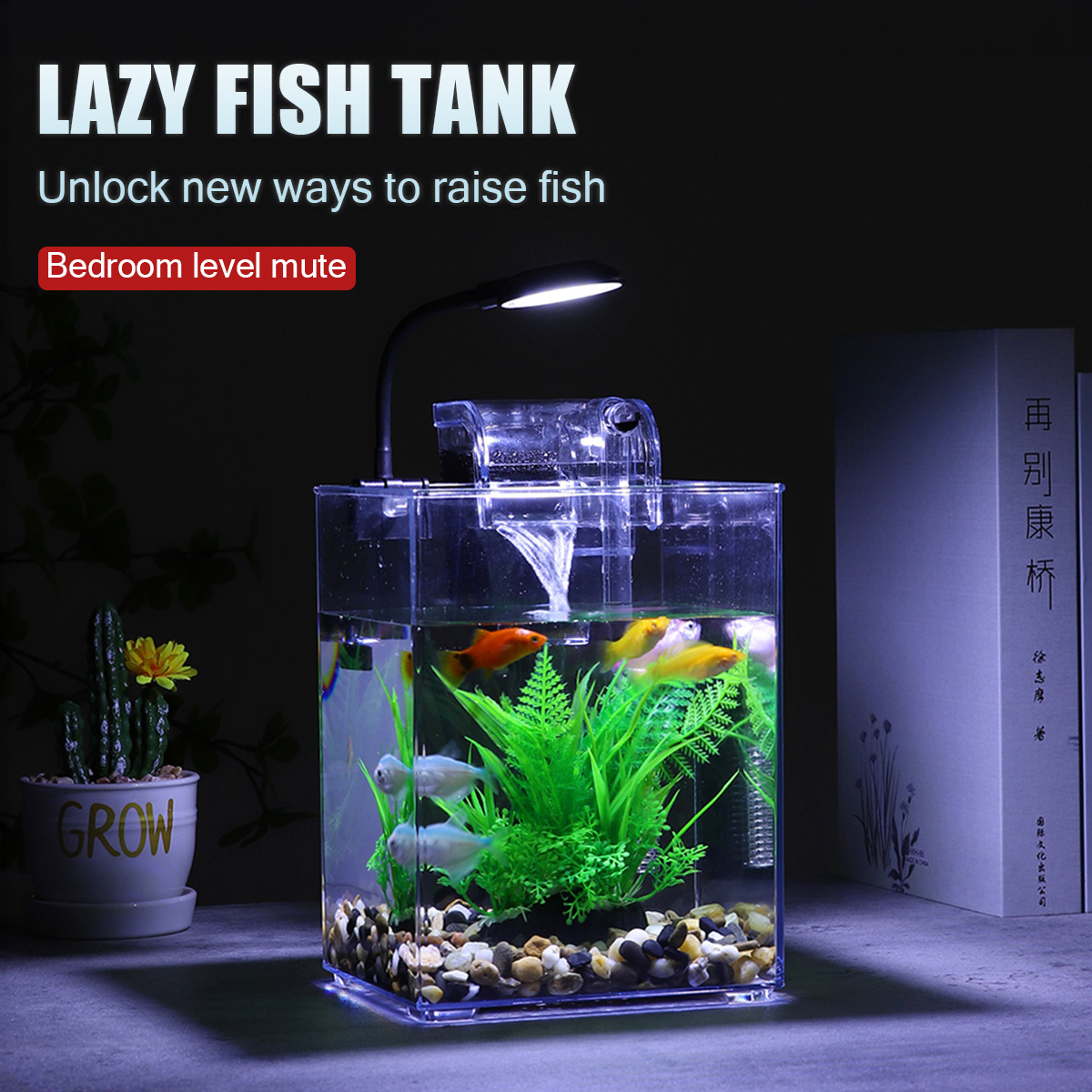 Office Technician - USB Desktop Aquarium Set-einfach zu installieren-stumm